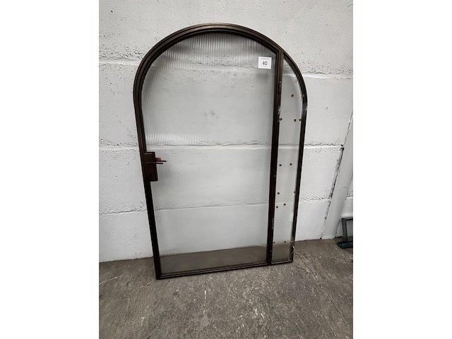 Stalen binnendeur met vast paneel afgemastikeerd - afbeelding 1 van  7