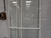 Stalen binnendeur met vast paneel afgemastikeerd