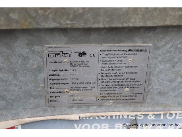 Stalen container muba - afbeelding 2 van  2