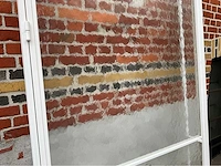 Stalen deur gepoederlakt - kathedraalglas - ral9016 - afbeelding 2 van  9