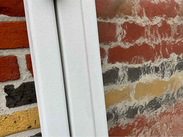 Stalen deur gepoederlakt - kathedraalglas - ral9016 - afbeelding 3 van  9