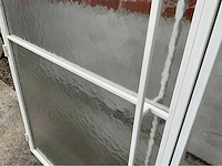 Stalen deur gepoederlakt - kathedraalglas - ral9016 - afbeelding 4 van  9