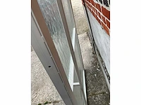 Stalen deur gepoederlakt - kathedraalglas - ral9016 - afbeelding 5 van  9