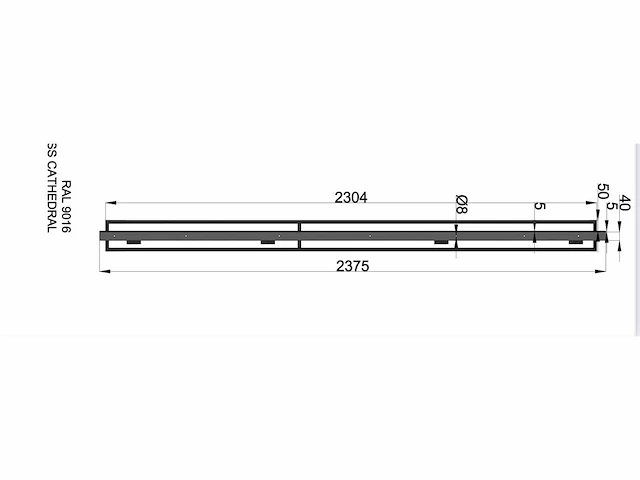 Stalen deur gepoederlakt - kathedraalglas - ral9016 - afbeelding 9 van  9