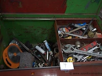 Stalen gereedschapskist met inhoud - afbeelding 2 van  3