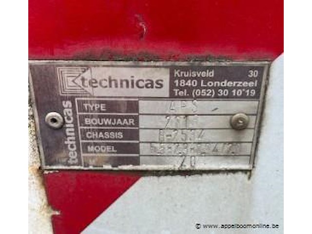 Stalen kapelcontainer, cap 20m3 (h357), technicas bj 2013 - afbeelding 2 van  4