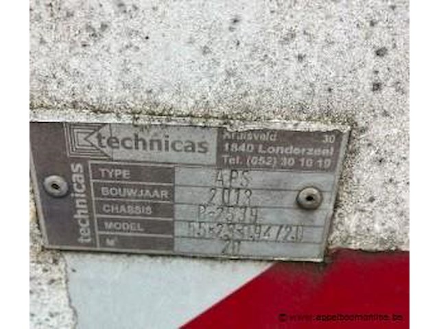 Stalen kapelcontainer, cap 20m3 (h362), technicas bj 2033 - afbeelding 2 van  4