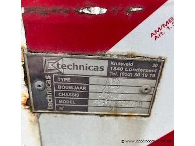 Stalen kapelcontainer, cap 20m3 (h363), technicas bj 2013 - afbeelding 2 van  4