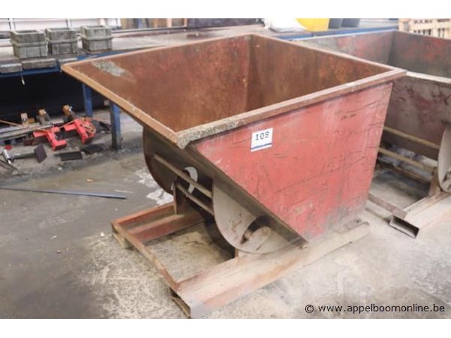 Stalen kipcontainer - afbeelding 1 van  2