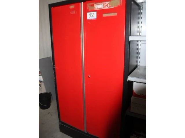 Stalen materiaalkast usag, afm 100x50x180cm - afbeelding 1 van  3