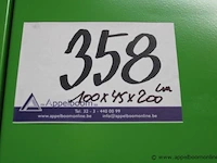 Stalen materiaalkast vv verluchting, afm 100x45x200cm - afbeelding 4 van  4