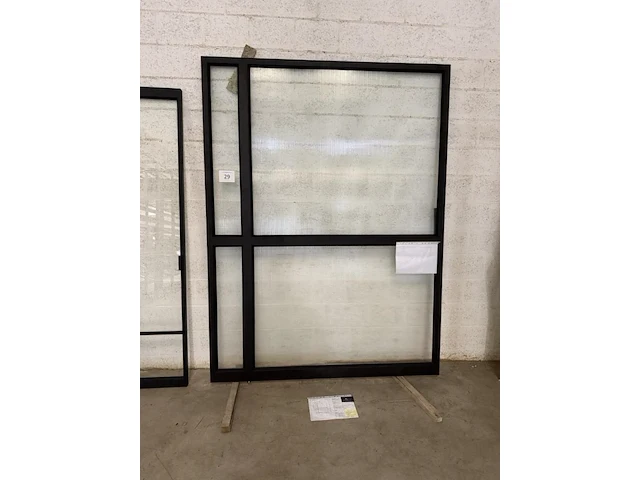 Stalen pivoterende binnendeur ral 8022 - afbeelding 1 van  13