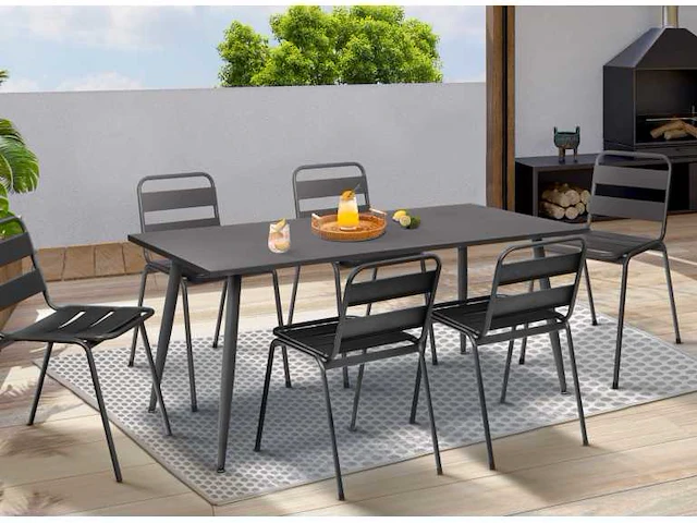 Stalen tuintafel - 180cm - afbeelding 1 van  8