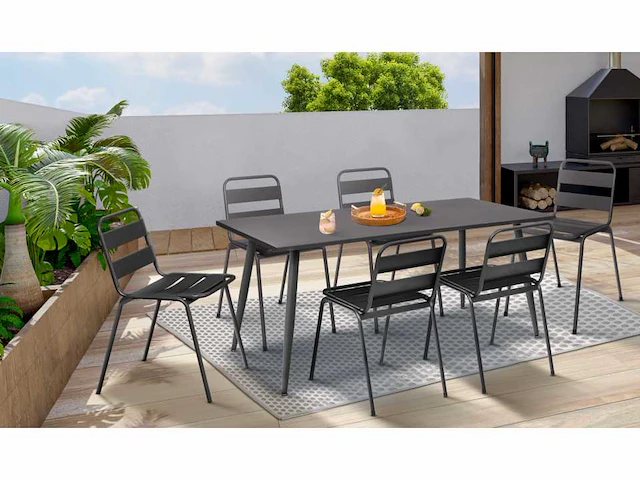 Stalen tuintafel - 180cm - afbeelding 2 van  8