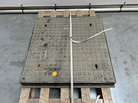 Stalen zwaar putdeksel 80x80x10 - afbeelding 1 van  3