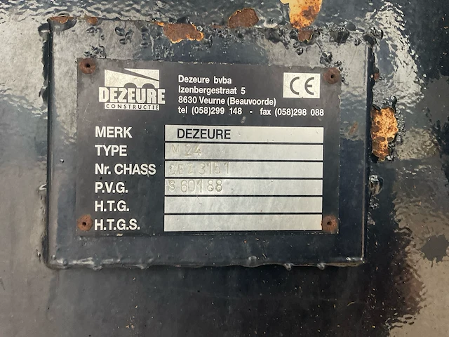 Stalmestverspreider dezeure m24 - 2007 - afbeelding 3 van  15