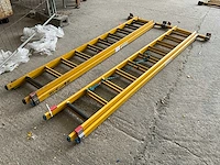 Staltor schuifladder polyester (2x) - afbeelding 2 van  2
