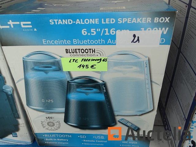 Standalone bluetooth luidspreker a led ltc audio freesound65-bk - afbeelding 1 van  2