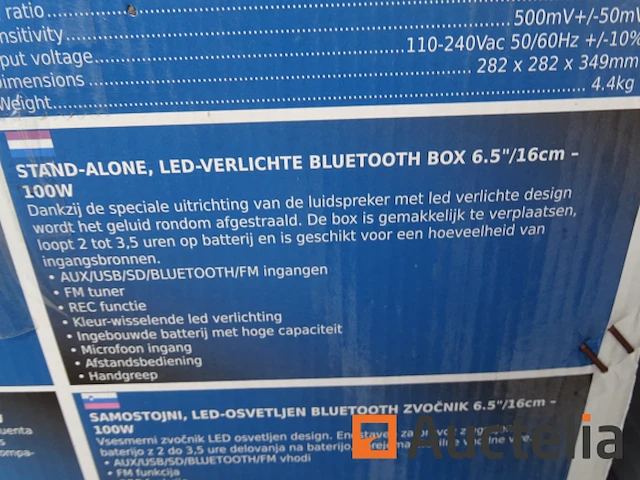 Standalone bluetooth luidspreker a led ltc audio freesound65-bk - afbeelding 2 van  2
