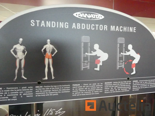Standing abductor machine (tentoonstelling model) panatta fit evo (1fe096) - afbeelding 5 van  5