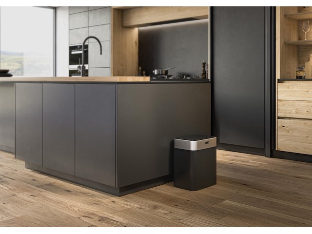 Stangvollby gimo - sensor prullenbak - 25l - rvs - zwart - afbeelding 4 van  7