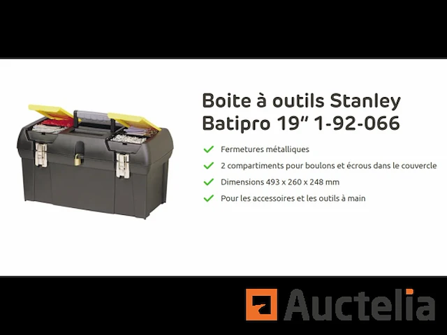 Stanley batipro gereedschapskist 1-92-066 - afbeelding 1 van  3