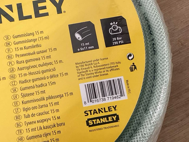 Stanley compressor luchtslang 6x11 mm - 15 meter (7x) - afbeelding 3 van  3