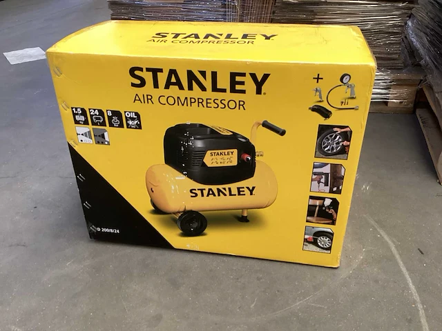 Stanley d200/8/24 luchtcompressor 1,5 pk, 8 bar - afbeelding 1 van  5