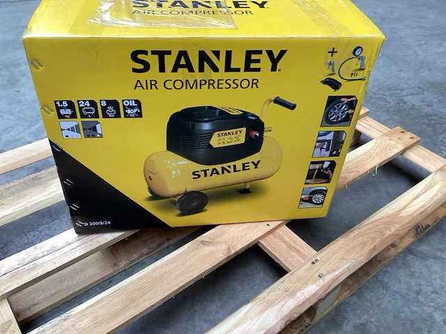 Stanley d200/8/24 luchtcompressor 1,5 pk, 8 bar - afbeelding 1 van  6