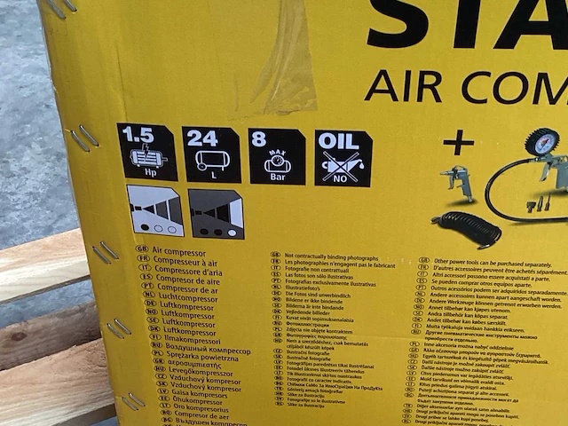 Stanley d200/8/24 luchtcompressor 1,5 pk, 8 bar - afbeelding 5 van  6