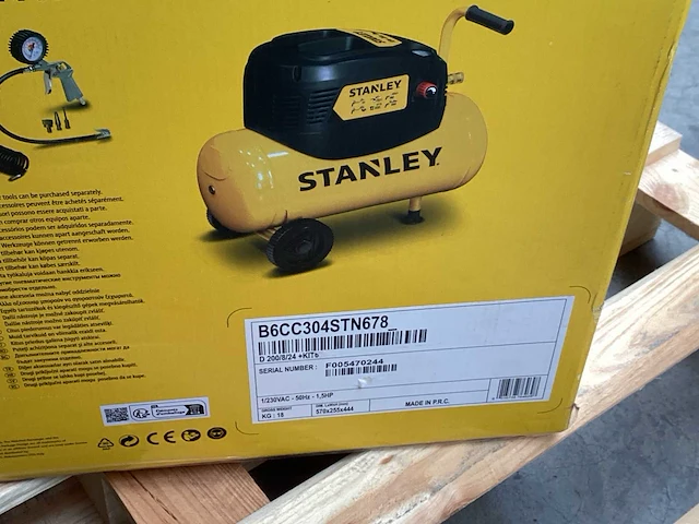 Stanley d200/8/24 luchtcompressor 1,5 pk, 8 bar - afbeelding 4 van  6