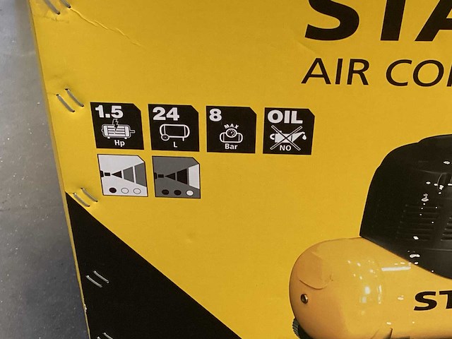 Stanley d200/8/24 luchtcompressor 1,5 pk, 8 bar - afbeelding 3 van  5