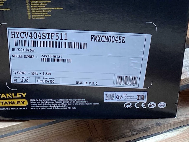 Stanley fatmax fmxcm0045e luchtcompressor 2 pk, 10 bar - afbeelding 4 van  5