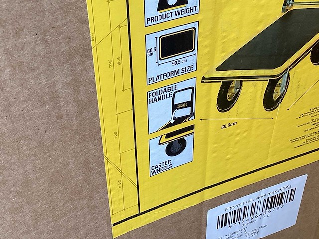 Stanley fatmax fxwt-704 plateauwagen, 350 kg - afbeelding 3 van  5