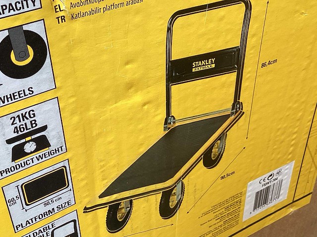 Stanley fatmax fxwt-704 plateauwagen, 350 kg - afbeelding 5 van  5