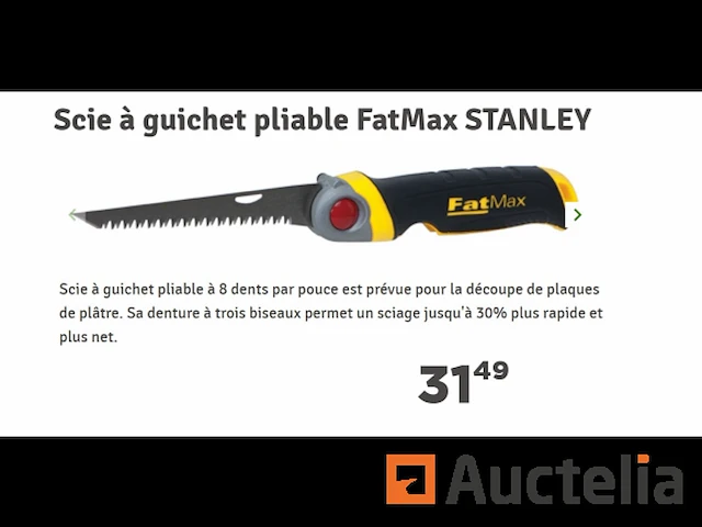 Stanley fatmax inklapbare reciprozaag fmht0-20559 - afbeelding 1 van  4