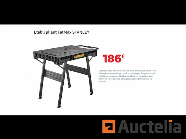 Stanley fatmax opvouwbare werkbank - afbeelding 1 van  6