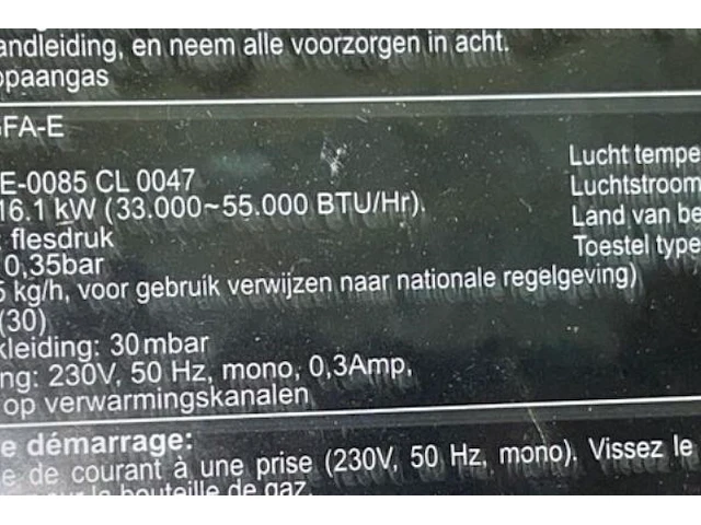 Stanley hete luchtverwarmer op gas - afbeelding 5 van  7