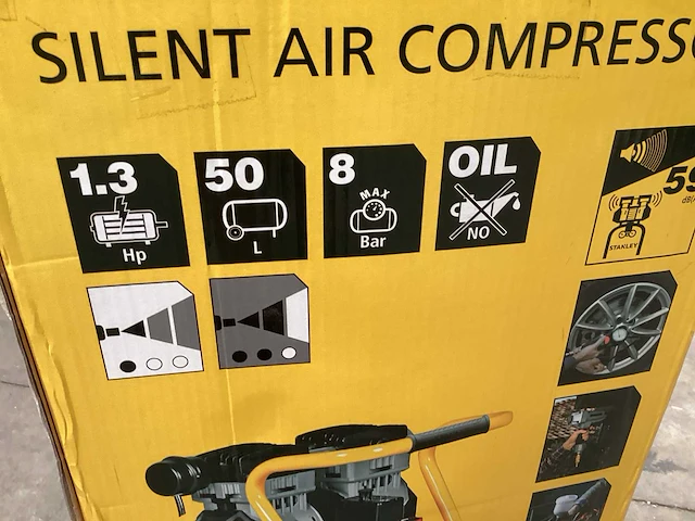 Stanley luchtcompressor 1,3 pk 8 bar - afbeelding 3 van  3