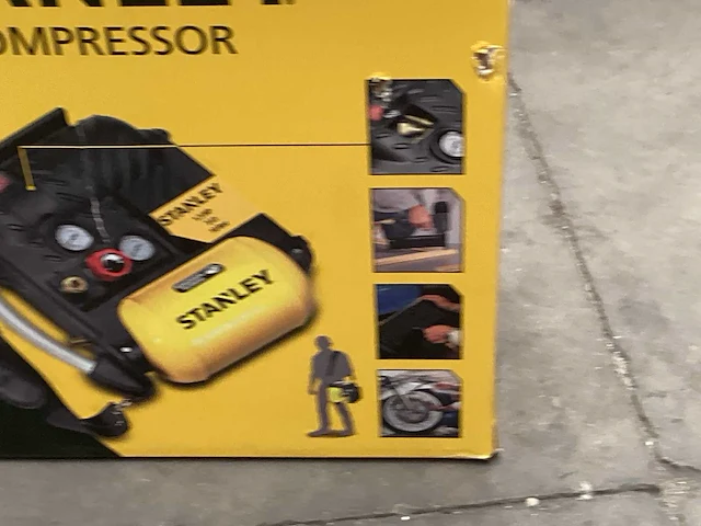 Stanley luchtcompressor 1,5 pk 10 bar, draagbaar - afbeelding 3 van  4