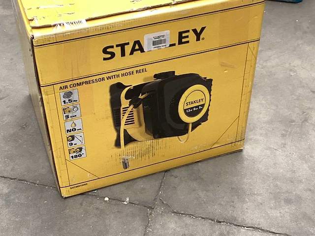 Stanley luchtcompressor 1,5 pk 10 bar, wandmontage - afbeelding 2 van  3