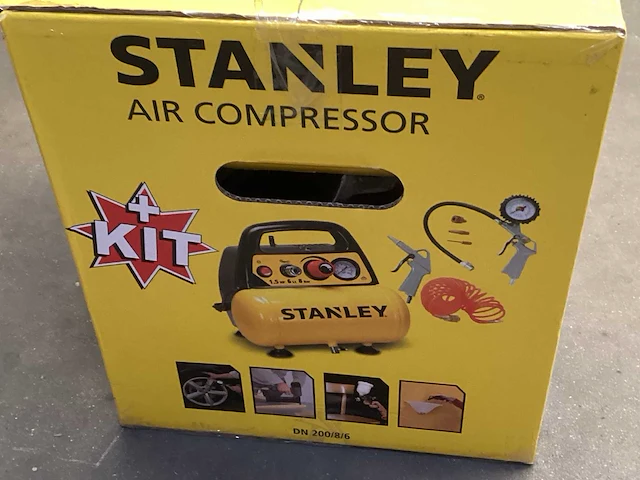 Stanley luchtcompressor 1,5 pk 8 bar, met accessoires - afbeelding 4 van  5
