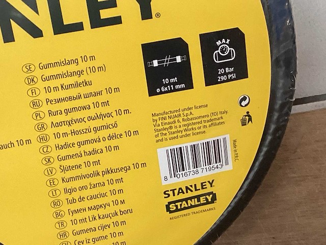 Stanley luchtslang 10 meter (16x) - afbeelding 2 van  4