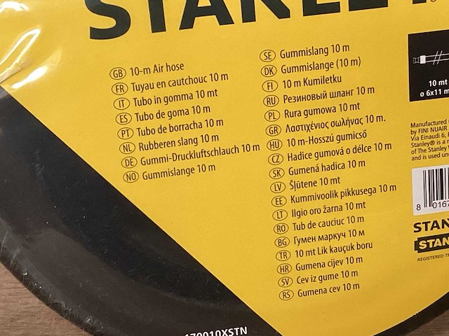 Stanley luchtslang 10 meter (16x) - afbeelding 3 van  4