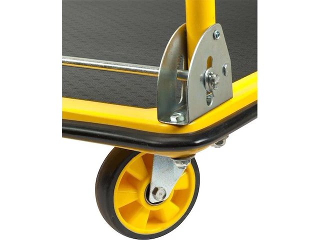 Stanley platformwagen - draagcapaciteit max. 150kg - opvouwbare plateauwagen - 73,5 x 47 x 83 cm - geel/zwart - afbeelding 2 van  4