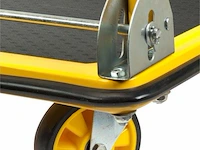 Stanley platformwagen - draagcapaciteit max. 150kg - opvouwbare plateauwagen - 73,5 x 47 x 83 cm - geel/zwart - afbeelding 2 van  4