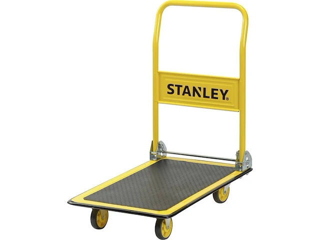Stanley platformwagen - draagcapaciteit max. 150kg - opvouwbare plateauwagen - 73,5 x 47 x 83 cm - geel/zwart - afbeelding 3 van  4