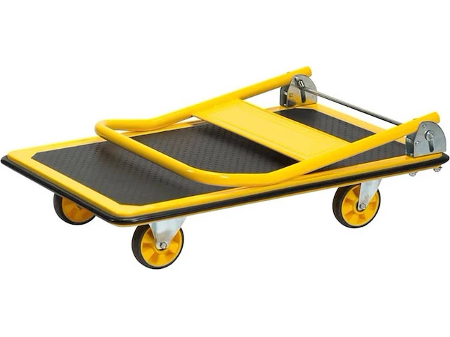 Stanley platformwagen - draagcapaciteit max. 150kg - opvouwbare plateauwagen - 73,5 x 47 x 83 cm - geel/zwart - afbeelding 4 van  4