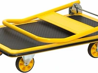 Stanley platformwagen - draagcapaciteit max. 150kg - opvouwbare plateauwagen - 73,5 x 47 x 83 cm - geel/zwart - afbeelding 4 van  4