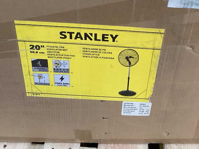 Stanley st-20p-e ventilator 50 cm - afbeelding 1 van  2